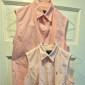 Ralph Lauren Women’s Sleeveless Button Down Shirts